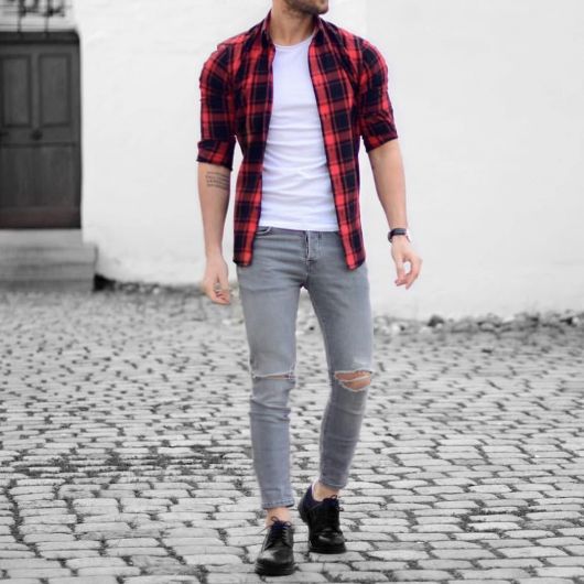 How to Wear Men's Red Plaid Shirt – 25 Looks + Tips!