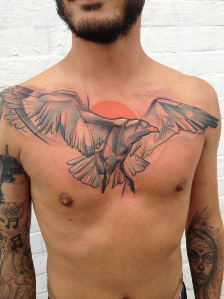 Tatouage de poitrine masculine – 100 idées et designs spectaculaires !