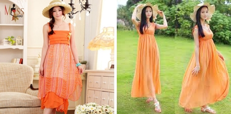 ORANGE DRESS: 30 models and amazing looks!