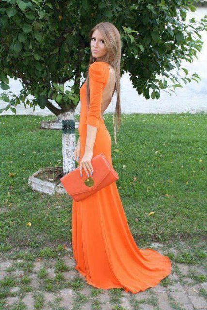 ORANGE DRESS: 30 models and amazing looks!