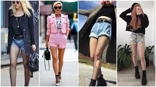 Fishnet stockings with shorts – How to rock when putting together the looks!