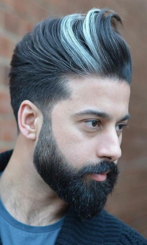 Mèches de cheveux pour hommes : 60 idées étonnantes et branchées !