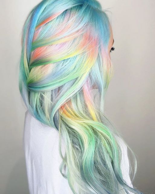 Rainbow Hair – 40 Inspirations to fall in love with Rainbow Hair!