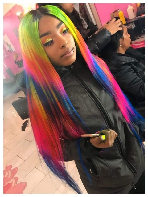 Rainbow Hair – 40 Inspirations pour craquer pour Rainbow Hair !