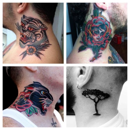 Men's neck tattoo – 80 fascinating ideas and designs!