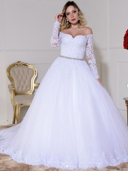 Vestido de novia princesa – ¿Cómo elegir? + 75 HERMOSAS ideas!