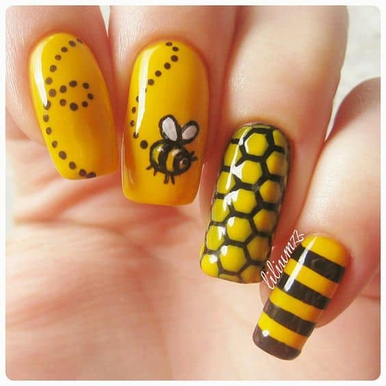 Esmalte de uñas amarillo: ¡37 hermosas ideas para uñas decoradas con color!