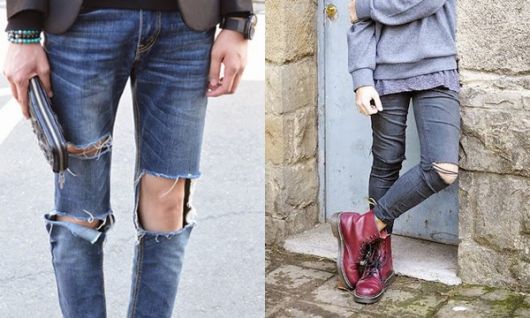 Ripped Knee Pants: Step by step and 100 cool looks!