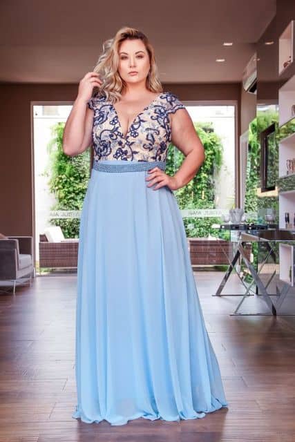 Blue godmother dress – 61 options and gorgeous models!
