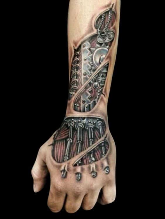 Tatuaggio biomeccanico【2022】» +47 Fantastiche idee!