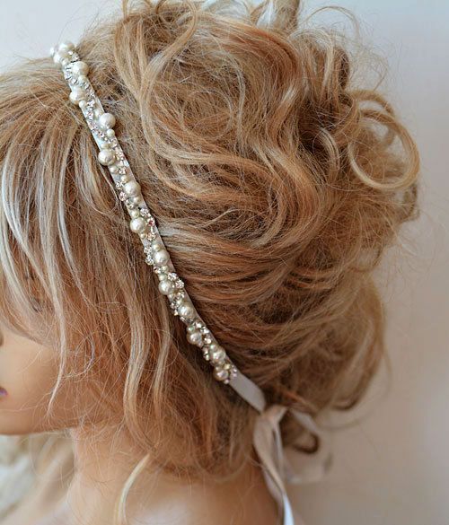 Acconciature con una tiara di perle - 57 ispirazioni belle e romantiche!
