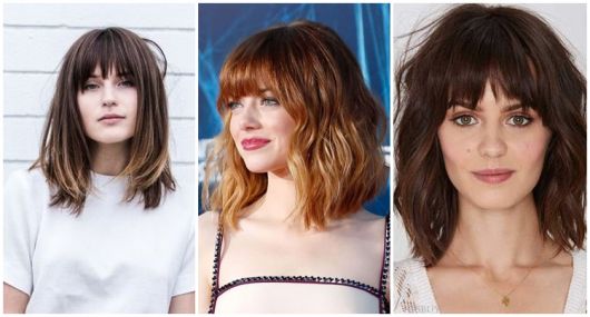 Cheveux mi-longs avec frange - 52 inspirations fabuleuses et conseils de coupe !