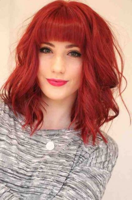 Medium Hair with Bangs – 52 Fabulous Inspirations & Cutting Tips!