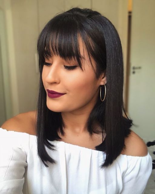 Medium Hair with Bangs – 52 Fabulous Inspirations & Cutting Tips!