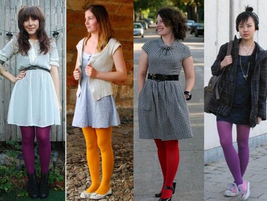 Colored tights: how to wear them, tips and tricks