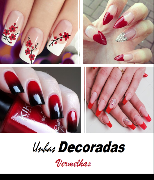 Ongles décorés rouges - 50 styles parfaits et étape par étape !