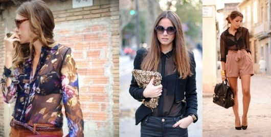 TRANSPARENT BLOUSES: Tips on how to wear them and 50 Looks!