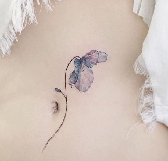 Tatuaggio ventre femminile » + 60 Idee e belle foto!