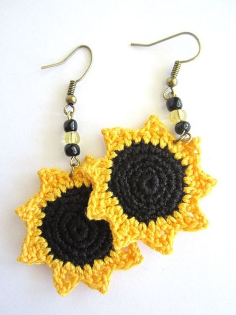 Boucles d'oreilles au crochet : 52 modèles magnifiques + graphiques étape par étape.