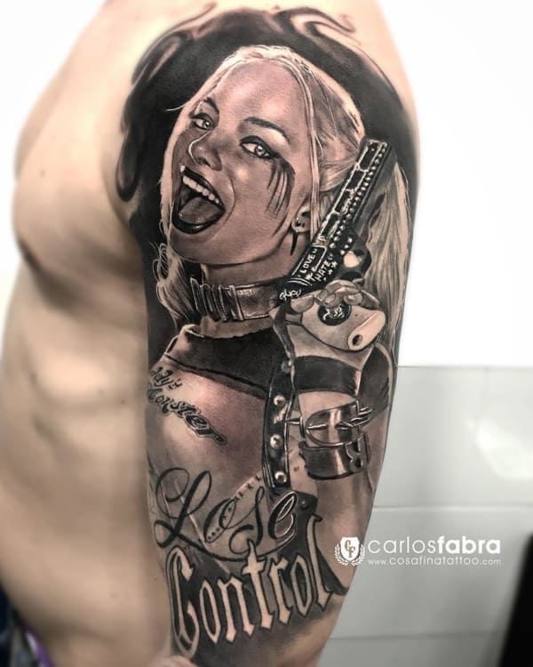 ARLEQUINA Tattoo: +70 Impresionantes Ideas y Tatuajes!