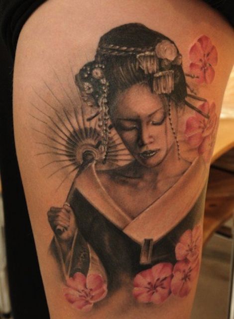 Geisha Tattoo: See the 41 +beautiful inspirations and + amazing tips!