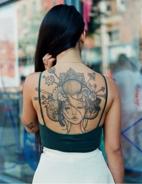 Geisha Tattoo: See the 41 +beautiful inspirations and + amazing tips!