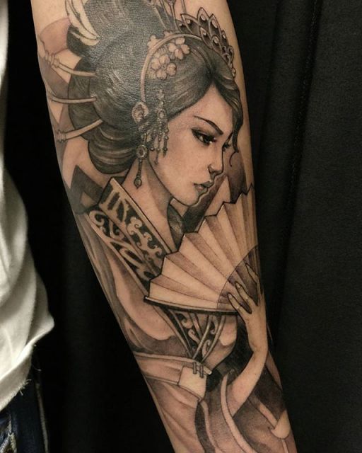 Geisha Tattoo: See the 41 +beautiful inspirations and + amazing tips!