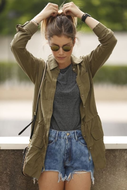 Fashionable military green – 60 spectacular looks to wear and combine!