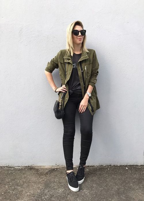 Fashionable military green – 60 spectacular looks to wear and combine!