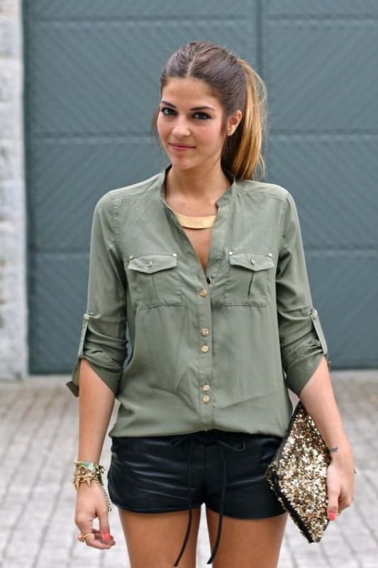 Vert militaire à la mode – 60 looks spectaculaires à porter et à combiner !