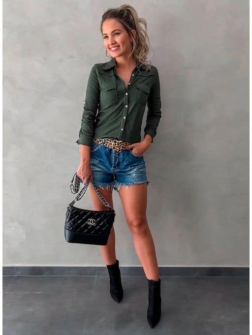 Fashionable military green – 60 spectacular looks to wear and combine!