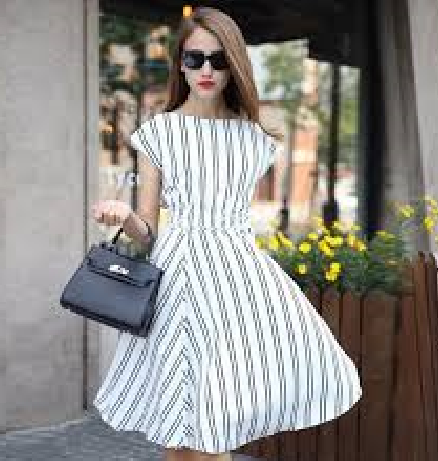 Striped dress: 80 beautiful models and + lots of infallible tips!
