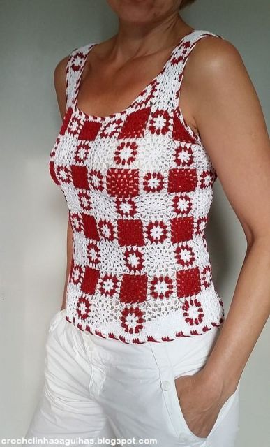 Crochet Tank Top - 42 beaux modèles et tutoriels de bricolage avec des graphiques!