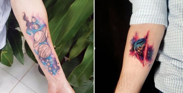 Univers / Galaxy Tattoo – 40 idées belles et inspirantes !