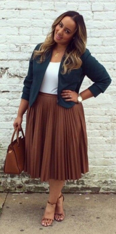 Plus Size Long Skirt: +60 Beautiful Models to Wear!