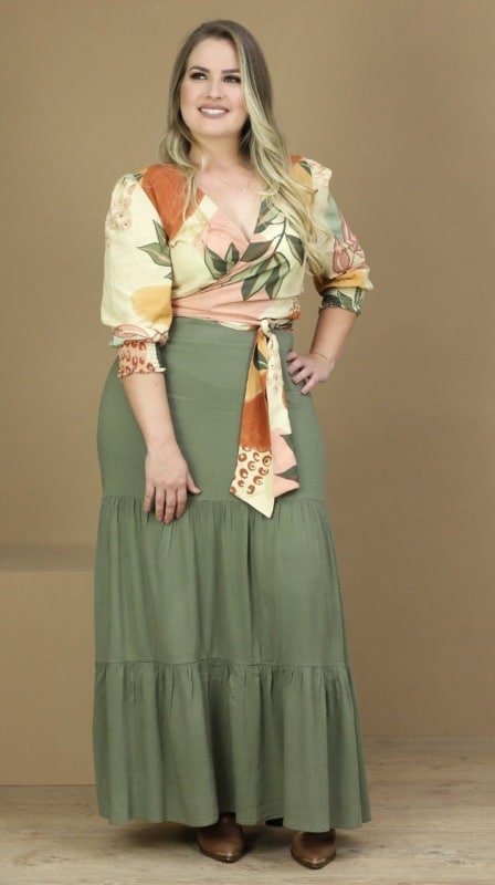 Plus Size Long Skirt: +60 Beautiful Models to Wear!