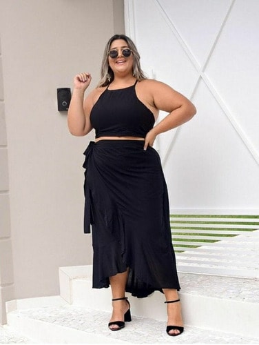 Plus Size Long Skirt: +60 Beautiful Models to Wear!