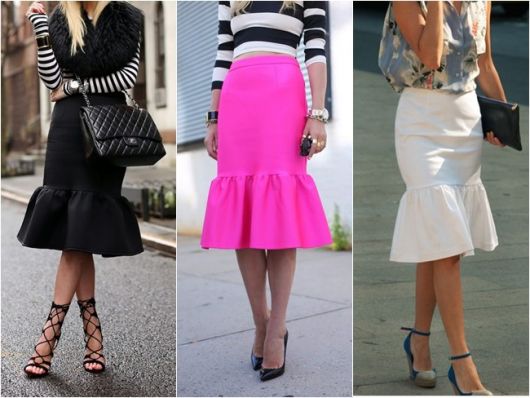 Trumpet Skirt: What is it? Templates, how-to and 70 inspiring photos!
