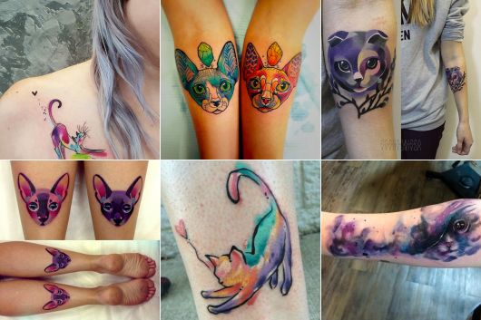 Cat Tattoo: significati, suggerimenti per gli artisti e oltre 100 ispirazioni!