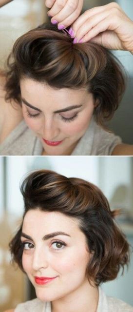 Coiffures simples pour cheveux courts – 64 idées faciles !