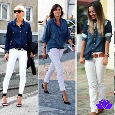 Camisa de jeans para mujer: ¡cómo usarla con 55 looks increíblemente hermosos!