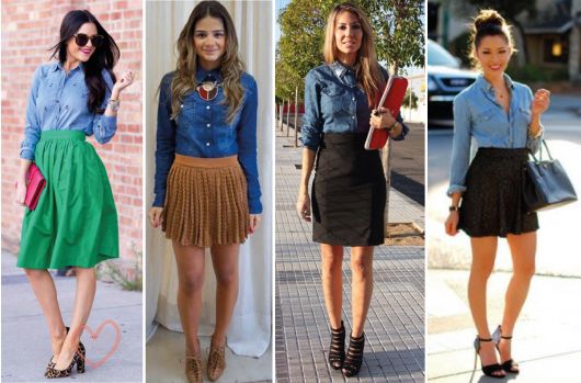 Camisa de jeans para mujer: ¡cómo usarla con 55 looks increíblemente hermosos!
