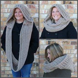 Hooded scarf: templates and tutorials with graphics and recipes!