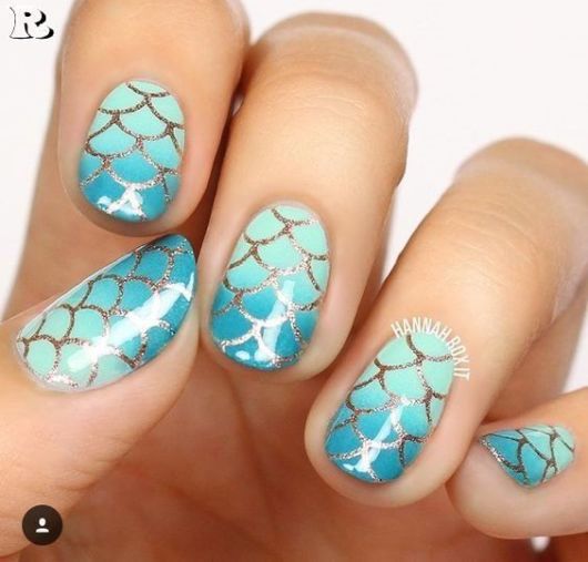 Mermaid Nails – 51 Passionate Decorations & Nail Polish Tips!
