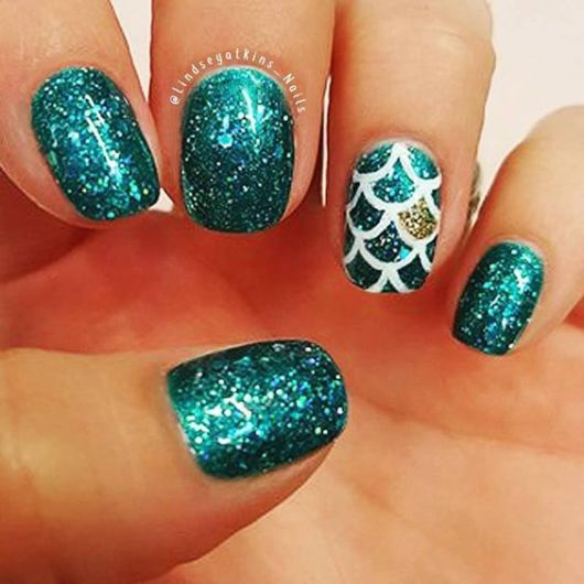 Mermaid Nails – 51 Passionate Decorations & Nail Polish Tips!