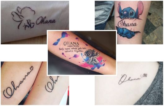 Tatouage Ohana - Qu'est-ce que cela signifie? + 60 inspirations passionnées !