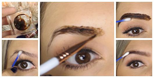 Sourcils au henné - Photos, meilleures marques et comment!