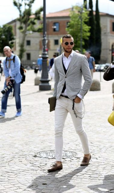 How to Wear Men's White Pants - 70 Ideas to Get Out of the Basics!