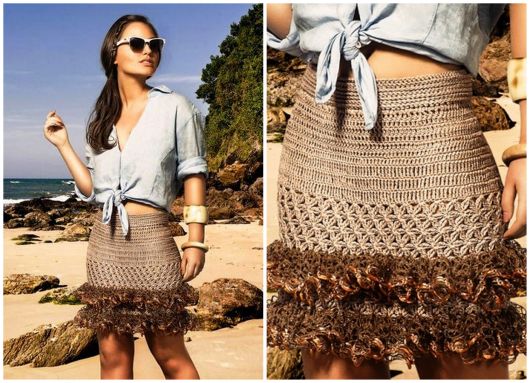 Knit skirt: models, tips and 30 beautiful looks.