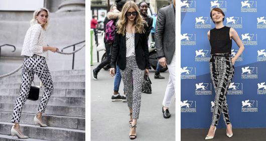 How to wear printed pants: photos, models and 59 fashion looks.